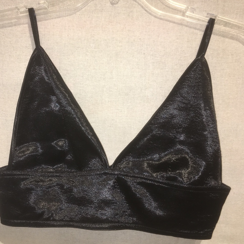 Black bralet top